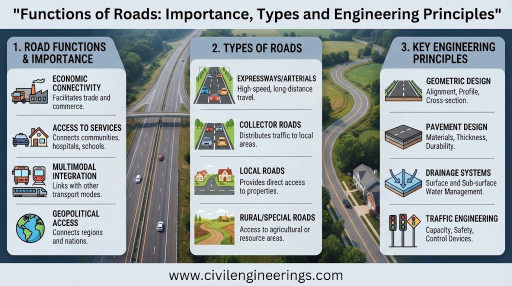 Functions of Roads