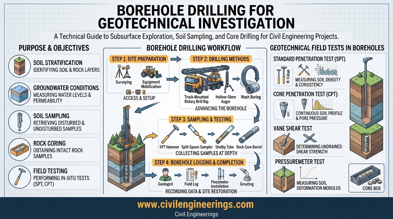 Borehole Drilling for Geotechnical Investigation