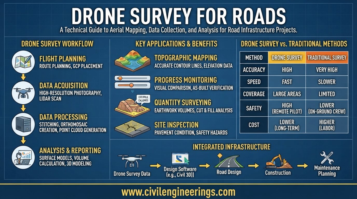 Drone Survey for Roads