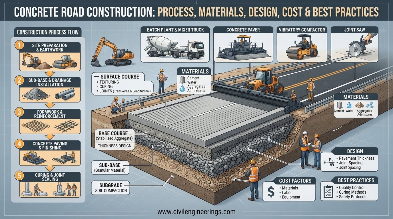 Concrete Road Construction